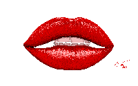 Gif animé bouche tordue